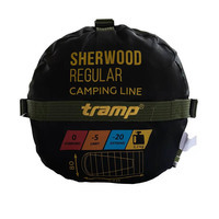 Спальный мешок Tramp Sherwood Regular левый Dark-Olive/Grey 220/80 см (UTRS-054R-L)