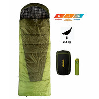 Спальный мешок Tramp Sherwood Regular левый Dark-Olive/Grey 220/80 см (UTRS-054R-L)