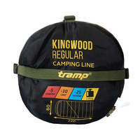 Спальный мешок Tramp Kingwood Regular левый Dark-Olive/Grey 220/80 см (UTRS-053R-L)