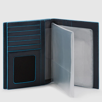 Обложка для автодокументов и паспорта Piquadro Blue Square N.Blue с RFID защитой (PP5246B2R_BLU2)
