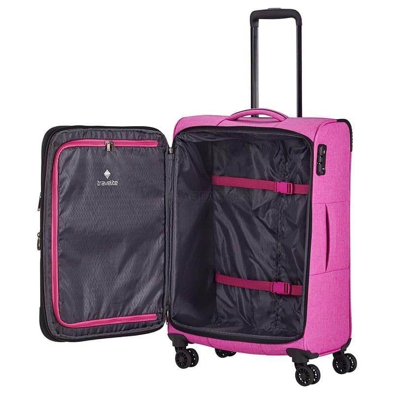 Чемодан на 4 колесах Travelite Adria Pink M exp. 60л (TL080248-17)