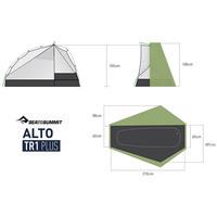 Палатка одноместная Sea To Summit Alto TR1 Plus Green (STS ATS2039-02160402)