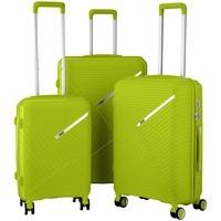 Набор чемоданов на 4-х колесах 2E SIGMA (L+M+S) Зеленое яблоко (2E-SPPS-SET3-AG)