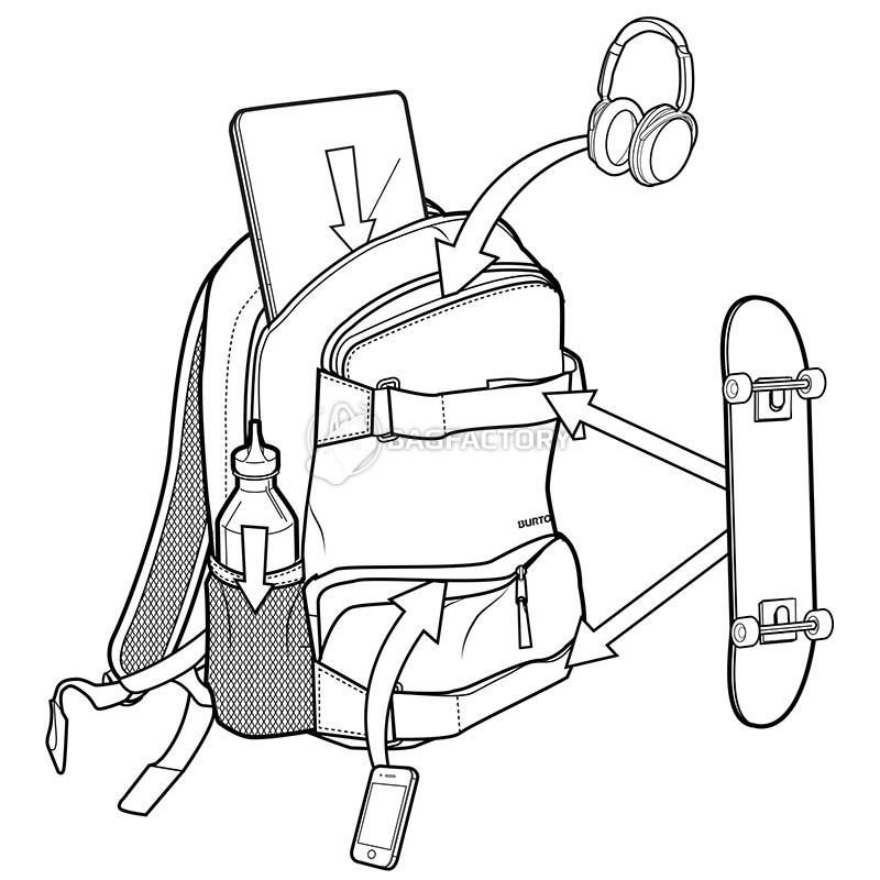 Городской рюкзак Burton Treble Yell 21L Lyons Blue (9010510426109)