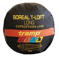 Спальный мешок Tramp Boreal Long левый Orange/Grey 225/80-55 см (UTRS-061L-L)