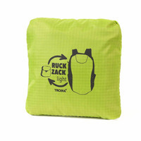 Городской рюкзак складной Troika RUCKZACK Ultra Lightweight 18л Зеленый (RUC04/GR)