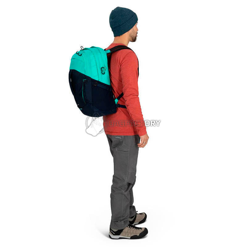 Городской рюкзак Osprey Comet 30 Sawdust Tan/Raisin Red (009.3645)