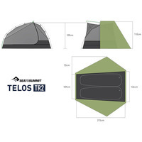 Палатка двухместная Sea to Summit Telos TR2 Green (STS ATS2040-01170409)