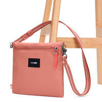 Женская сумка антивор Pacsafe GO Crossbody Pouch 4 ст. защиты 3.5 л Розовый (35125340)