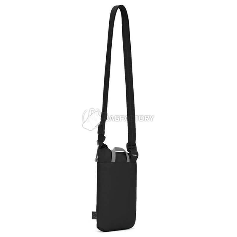 Сумка через плечо антивор Pacsafe GO Tech Crossbody 4 ст. защиты 0.2л Черный (35175130)