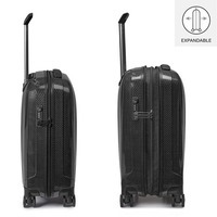 Чемодан на 4-х колесах Roncato We Are Glam Deluxe 40/49 л Черный/Графит (5963/0122)