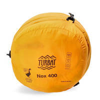 Спальный мешок пуховый Turbat Nox 400 Grey/Cheddar Orange 195 см (012.005.0393)
