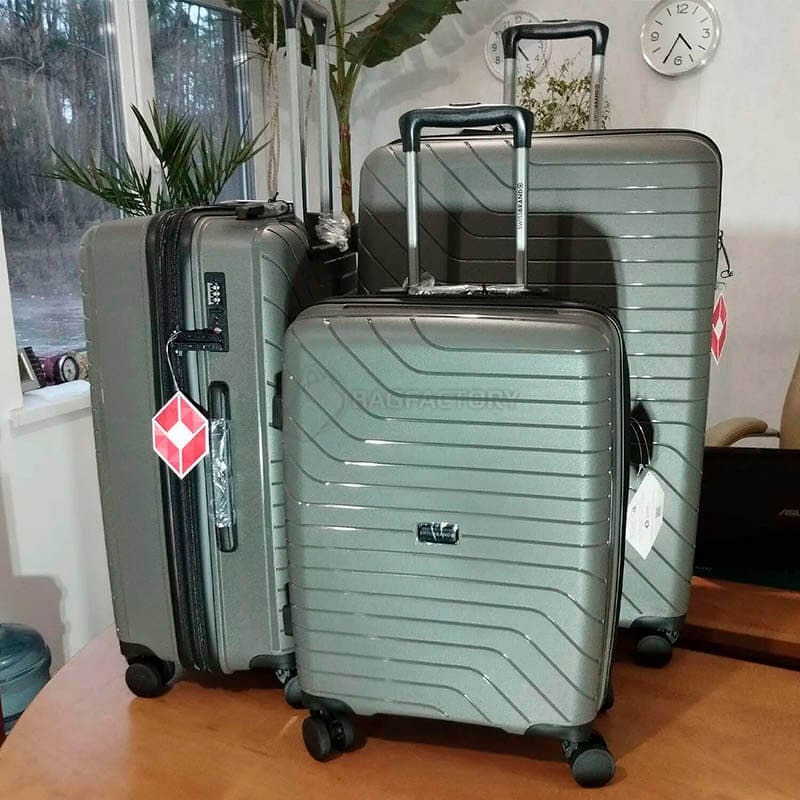 Чемодан на 4-х колесах Swissbrand Eden L 115/132л Charcoal (DAS302514)