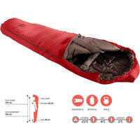 Спальный мешок Grand Canyon Fairbanks 205 -4°C Red Dahlia Left (DAS302747)