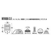 Палатка трехместная High Peak Nevada 3.1 Deep Forest (930590)