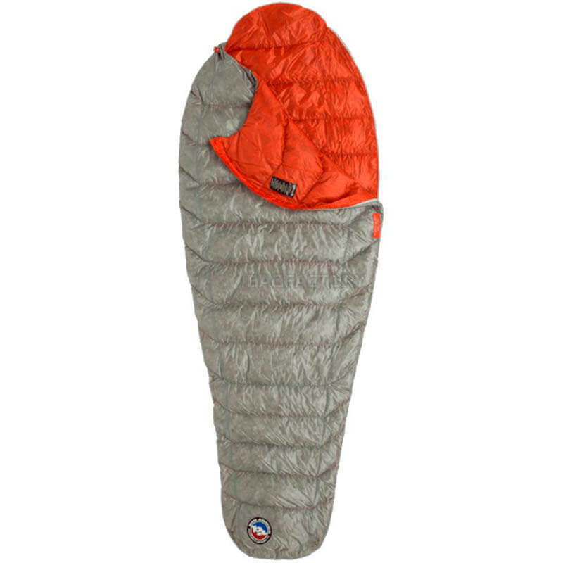 Спальный мешок Big Agnes Pluton UL 40 (850 DownTek) Long Gray/Pumpkin Left 198см (021.0212)