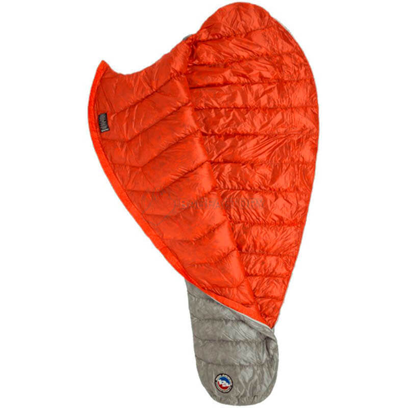 Спальный мешок Big Agnes Pluton UL 40 (850 DownTek) Long Gray/Pumpkin Left 198см (021.0212)