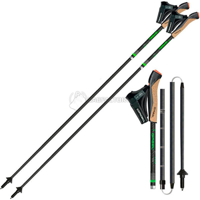 Палки для скандинавской ходьбы Gabel FLD Carbon 125 см (034.0052)