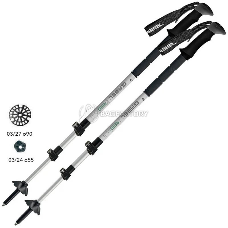 Трекинговые палки Gabel Mont Blanc Tour Lite Ice 66-144 см (034.0034)