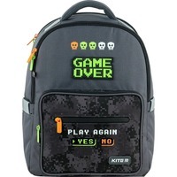 Школьный рюкзак Kite Education Game Over Серый 15л (K24-770M-4)