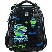 Школьный рюкзак Kite Education каркасный Roar Черный 16л (K24-531M-5)