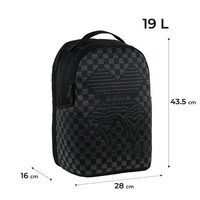 Городской подростковый рюкзак Kite Education teens 2595L-1 LED Черный 19л (K24-2595L-1 (LED))