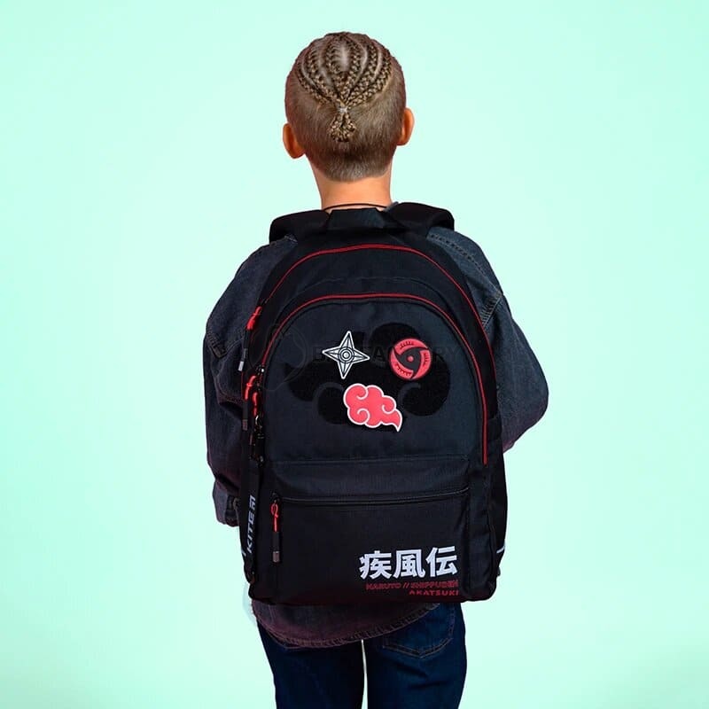 Школьный рюкзак для подростка Kite Education teens Naruto Черный 19л (NR24-2575M)