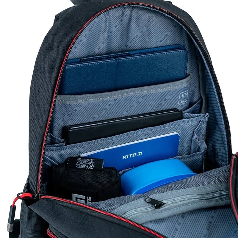 Школьный рюкзак для подростка Kite Education teens Naruto Черный 19л (NR24-2575M)