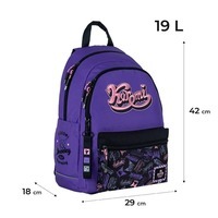 Школьный рюкзак для подростка Kite Education teens Kuromi Фиолетовый 19л (HK24-2575M)