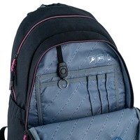 Школьный рюкзак для подростка Kite Education teens 2575M LED Черный/Розовый 19л (K24-2575M (LED))