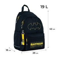 Школьный рюкзак для подростка Kite Education teens DC Comics Batman LED Черный 19л DC24-2575M (LED)