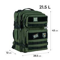 Школьный рюкзак для подростка Kite Education teens 2593L-2 Хаки 21.5л (K24-2593L-2)