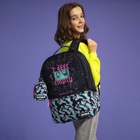 Школьный рюкзак для подростка Kite Education teens 2569L-1 Черный/Бирюзовый 21л (K24-2569L-1)