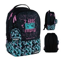 Школьный рюкзак для подростка Kite Education teens 2569L-1 Черный/Бирюзовый 21л (K24-2569L-1)