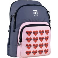 Школьный рюкзак для подростка Kite Education teens BBH Серый/Розовый 9л (K22-2589S-3)