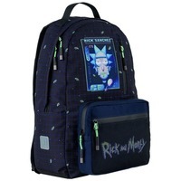 Школьный рюкзак для подростка Kite Education teens Rick and Morty Синий 18.5л (RM24-949L)