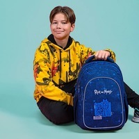 Городской подростковый рюкзак Kite Education teens Rick and Morty Синий 25.5л (RM24-8001L)