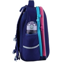 Школьный полукаркасный рюкзак GoPack Education Cute Rainbow Синий 15л (GO24-165M-1)