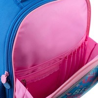 Школьный полукаркасный рюкзак GoPack Education Be You Голубой 15л (GO24-165M-4)