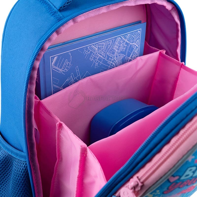 Школьный полукаркасный рюкзак GoPack Education Be You Голубой 15л (GO24-165M-4)
