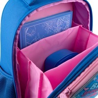 Школьный полукаркасный рюкзак GoPack Education Be You Голубой 15л (GO24-165M-4)