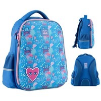 Школьный полукаркасный рюкзак GoPack Education Be You Голубой 15л (GO24-165M-4)