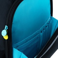 Школьный полукаркасный рюкзак GoPack Education Cyber Sport Черный 15л (GO24-165M-5)