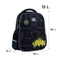 Школьный полукаркасный рюкзак GoPack Education Urban Серый 15л (GO24-165M-6)