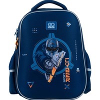 Школьный полукаркасный рюкзак GoPack Education Cyber Game Синий 15л (GO24-165M-8)
