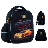 Школьный полукаркасный рюкзак GoPack Education Speed Hunter Черный 12л (GO24-165S-3)