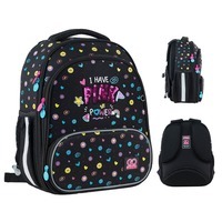 Школьный каркасный рюкзак GoPack Education Pink Power Принт 12.5л (GO24-597M-2)