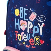 Школьный каркасный рюкзак GoPack Education Be Happy Синий 12.5л (GO24-597M-3)