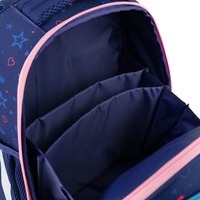 Школьный каркасный рюкзак GoPack Education Be Happy Синий 12.5л (GO24-597M-3)