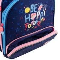 Школьный каркасный рюкзак GoPack Education Be Happy Синий 12.5л (GO24-597M-3)